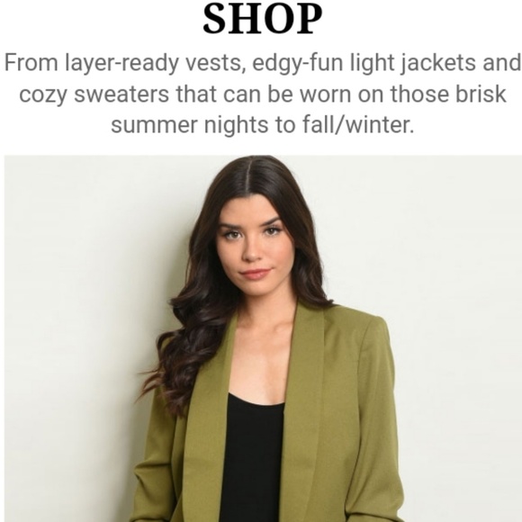 5 🌟Olive Blazer - Picture 4 of 4